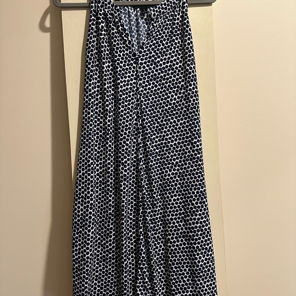Banana Republic Navy and White Geo Print Dress